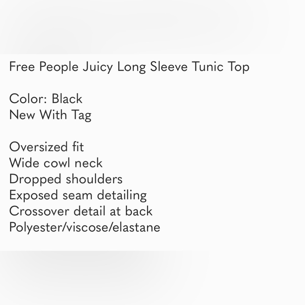 Free People Juicy Long Sleeve Tunic Top - Picture 5 of 5